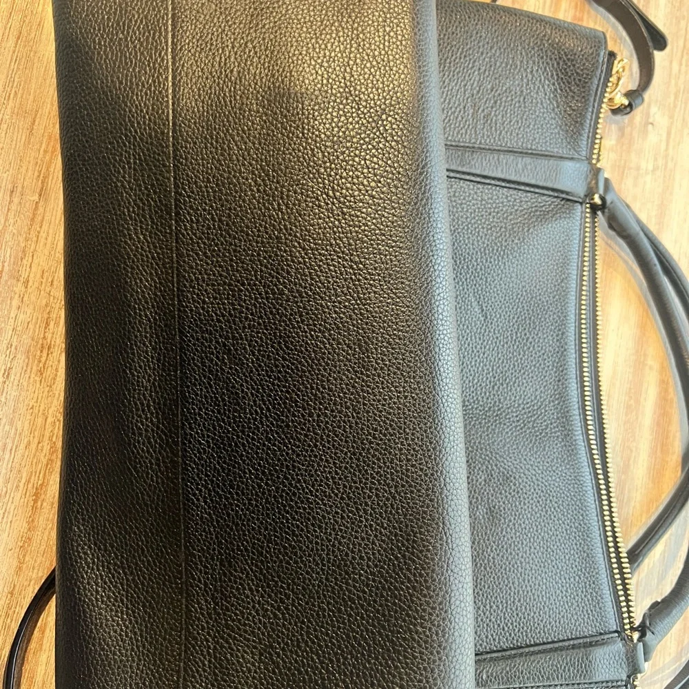 Large Pebbled Leather Coach Borough Bag (Rare) - Picture 8 of 16